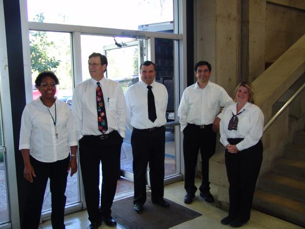 Faculty at the Graduates Breakfast, 2005.